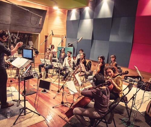 Colaborando con la orquesta REEC del director y productor Emilio Esteban 